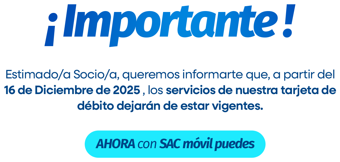 Mensaje importante sobre SAC móvil